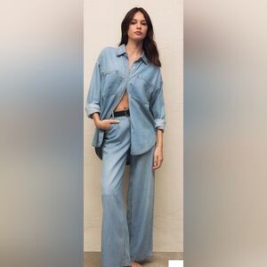 NWT Z Supply Mia Loose Wide Leg Denim Pant